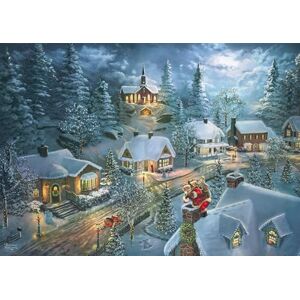 Schmidt Thomas Kinkade: Santa's Silent Night 1,000 Piece Jigsaw Puzzle Ages 14+ Schmidt Thomas Kinkade: Santa's Silent Night 1,000 Piece Jigsaw Puzzle Ages 14+