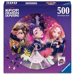 Ravensburger Kpop Demon Hunters Round Puzzle 500 pcs Ravensburger Kpop Demon Hunters Round Puzzle 500 pcs