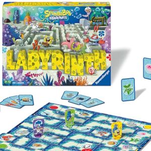 Ravensburger Sponge Bob Squarepants Labyrinth The Moving Maze Game Family Strategy Board Game for Kids & Adults Age 7 Years Up 2 to 4 Players Ravensburger Sponge Bob Squarepants Labyrinth The Moving Maze Game Family Strategy Board Game for Kids & Adults Age 7 Years Up 2 to 4 Players