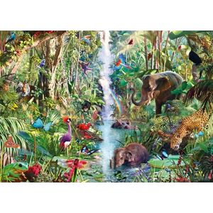 Ravensburger Jungle Animals 9000 Piece Jigsaw Puzzle – Large Premium Adult Puzzle with Waterfall Scene, Exotic Rainforest Animals & Challenging Wildlife Design Ravensburger Jungle Animals 9000 Piece Jigsaw Puzzle – Large Premium Adult Puzzle with Waterfall Scene, Exotic Rainforest Animals & Challenging Wildlife Design