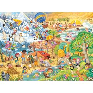 Ravensburger Four Seasons of Fun 100 Piece Jigsaw Puzzles for Kids Age 6 Years Up XXL Format Ravensburger Four Seasons of Fun 100 Piece Jigsaw Puzzles for Kids Age 6 Years Up XXL Format