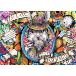 Ravensburger Fashionably Late 1000 Piece Jigsaw Puzzle – Alice in Wonderland Inspired Rabbit, Colourful Fantasy Scene, Premium Quality Puzzle for Adults & Teens Ravensburger Fashionably Late 1000 Piece Jigsaw Puzzle – Alice in Wonderland Inspired Rabbit, Colourful Fantasy Scene, Premium Quality Puzzle for Adults & Teens