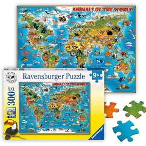 Ravensburger Animals Of The World 300 Piece Jigsaw Puzzle With Extra Large Pieces For Kids Age 9 Years Up Ravensburger Animals Of The World 300 Piece Jigsaw Puzzle With Extra Large Pieces For Kids Age 9 Years Up