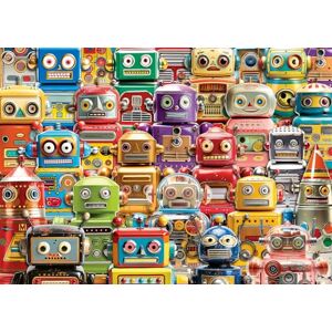 Ravensburger Retro Robots 500 Piece Large-Format Puzzle Educational Fun with Vintage Toy Robots Artwork by Michael David Ward Ideal for Puzzle Enthusiasts & Collectors Ravensburger Retro Robots 500 Piece Large-Format Puzzle Educational Fun with Vintage Toy Robots Artwork by Michael David Ward Ideal for Puzzle Enthusiasts & Collectors