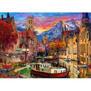Vermont Christmas Company European Canal Jigsaw Puzzle - 1000 Piece Vermont Christmas Company European Canal Jigsaw Puzzle - 1000 Piece