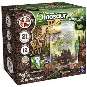 Science4you Dinosaur Terrarium Kit Make Your Own Terrarium, Glow in the Dark Dinosaurs for Kids, 21 Jurassic Stickers, Toys and Games for Kids 6+ year olds, Gifts for Boys and Girls 6+ year olds Science4you Dinosaur Terrarium Kit Make Your Own Terrarium, Glow in the Dark Dinosaurs for Kids, 21 Jurassic Stickers, Toys and Games for Kids 6+ year olds, Gifts for Boys and Girls 6+ year olds