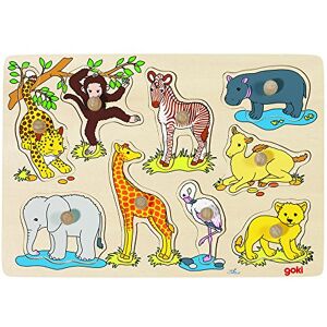 Goki 57829 Wooden Animal Shape Puzzle - 9 pcs - Puzzle Goki 57829 Wooden Animal Shape Puzzle - 9 pcs - Puzzle