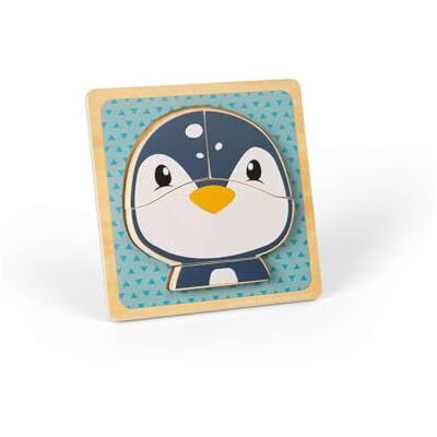Bigjigs Toys Penguin Chunky Puzzle, 4 Piece Wooden Animal Jigsaw with Tray Bigjigs Toys Penguin Chunky Puzzle, 4 Piece Wooden Animal Jigsaw with Tray