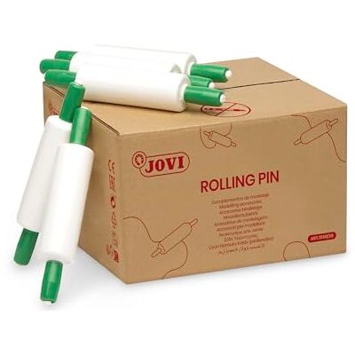 Jovi Roller for modelling clay modeling accessories, white and green (155R/25) Jovi Roller for modelling clay modeling accessories, white and green (155R/25)