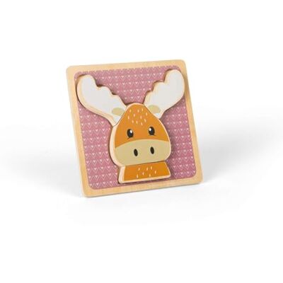Bigjigs Toys Reindeer Chunky Puzzle 4 Piece Wooden Animal Jigsaw Bigjigs Toys Reindeer Chunky Puzzle 4 Piece Wooden Animal Jigsaw