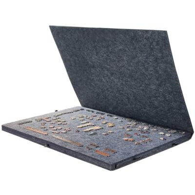 Coopers of Stortford Tilting Felt Puzzle Board, Holds 1000 Pieces Premium friction felt, 6 sorting trays, folds flat, furniture-friendly, holds 1000 pieces Coopers of Stortford Tilting Felt Puzzle Board, Holds 1000 Pieces Premium friction felt, 6 sorting trays, folds flat, furniture-friendly, holds 1000 pieces
