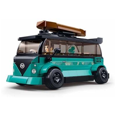 Sluban TS-1 Surf Car Building Set, 1/35 Scale Model, 276 Pieces, Ages 8-14, Turquoise and Black, M38-B1191 Sluban TS-1 Surf Car Building Set, 1/35 Scale Model, 276 Pieces, Ages 8-14, Turquoise and Black, M38-B1191