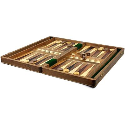 Chessgammon BACKGAMMON SET BOARD INLAID HANDMADE SOLID WOODEN WITH BACKGAMMON PIECES AND DOUBLING DICE INCLUDED 10 Chessgammon BACKGAMMON SET BOARD INLAID HANDMADE SOLID WOODEN WITH BACKGAMMON PIECES AND DOUBLING DICE INCLUDED 10