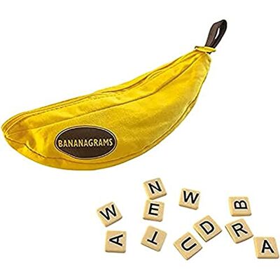 BANANAGRAMS , Classic, Family Game, Word Game, 1-8 Players, from 7+ Years, 30+ Minutes, German, Multicoloured, Colourful BANANAGRAMS , Classic, Family Game, Word Game, 1-8 Players, from 7+ Years, 30+ Minutes, German, Multicoloured, Colourful