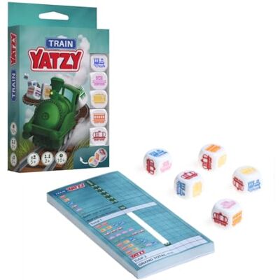 SmartGames Train Yatzy, Multiplayer Dice Game, Ages 5+ SmartGames Train Yatzy, Multiplayer Dice Game, Ages 5+