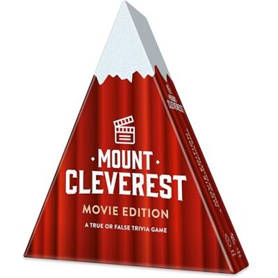 Mount Cleverest ® Movie Edition True or False Film Trivia Game Fun Family Card Game Adults & Kids, Boys & Girls Stocking Filler Party Game, Movies Night, Birthday Gift Mount Cleverest ® Movie Edition True or False Film Trivia Game Fun Family Card Game Adults & Kids, Boys & Girls Stocking Filler Party Game, Movies Night, Birthday Gift