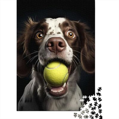 TBDUEPS Dog Tennis Ball, Classic Jigsaw Puzzle, 1000 Pieces, 52x38cm/1000pcs For rainy days at home: Adult jigsaw puzzle with 1000 pieces supports a slower, more focused form of entertainment. TBDUEPS Dog Tennis Ball, Classic Jigsaw Puzzle, 1000 Pieces, 52x38cm/1000pcs For rainy days at home: Adult jigsaw puzzle with 1000 pieces supports a slower, more focused form of entertainment.