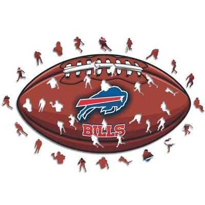 ICONIC Puzzles - Buffalo Bills NFL Logo Wood Puzzle - 270 Pieces ICONIC Puzzles - Buffalo Bills NFL Logo Wood Puzzle - 270 Pieces