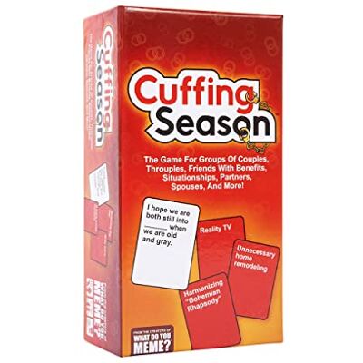 WHAT DO YOU MEME? Cuffing Season – The Party Game for Groups of Couples, Throuples, Friends with Benefits, Situationships, Partners, Spouses and More WHAT DO YOU MEME? Cuffing Season – The Party Game for Groups of Couples, Throuples, Friends with Benefits, Situationships, Partners, Spouses and More