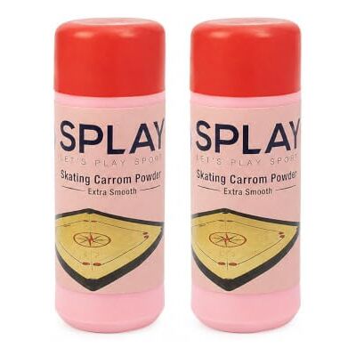 Splay Fast Magic Carrom Board Powder, Extra-Smooth Striker Glide, 2 x 90g Fine pink powder reduces friction for smooth striker and coin glide; suitable for home, club, tournament and match play Splay Fast Magic Carrom Board Powder, Extra-Smooth Striker Glide, 2 x 90g Fine pink powder reduces friction for smooth striker and coin glide; suitable for home, club, tournament and match play