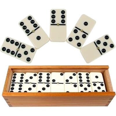 ND Sports Double 6 & Double 9 Dominoes Set – Classic Board Games for Family & Travel Durable Dominoes with Storage Box Strategy Tabletop Games for Indoor & Outdoor Games (9) ND Sports Double 6 & Double 9 Dominoes Set – Classic Board Games for Family & Travel Durable Dominoes with Storage Box Strategy Tabletop Games for Indoor & Outdoor Games (9)
