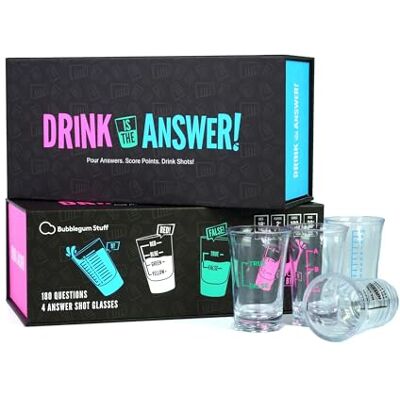 Bubblegum Stuff Drink Is The Answer Trivia Game Drinking Game Party Game Pour Answers Score Points Drink Shots Suitable For Adults Only Bubblegum Stuff Drink Is The Answer Trivia Game Drinking Game Party Game Pour Answers Score Points Drink Shots Suitable For Adults Only