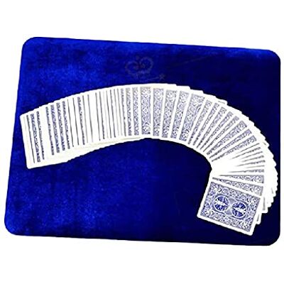MilesMagic Magician’s Card Mat for Playing Cards, Poker, Coins Routines, Gimmicks and Magic Trick Close Up Performances Made of Velvet, Soft and Light (Blue) MilesMagic Magician’s Card Mat for Playing Cards, Poker, Coins Routines, Gimmicks and Magic Trick Close Up Performances Made of Velvet, Soft and Light (Blue)