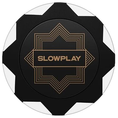 SLOWPLAY Nash Clay Poker Chips, 14g&40mm, for Texas Hold'em, 50 pcs Heavyweight clay composite; double-injection with iron core; timeless elegance; Art-Deco style; stacks&shuffles cleanly SLOWPLAY Nash Clay Poker Chips, 14g&40mm, for Texas Hold'em, 50 pcs Heavyweight clay composite; double-injection with iron core; timeless elegance; Art-Deco style; stacks&shuffles cleanly