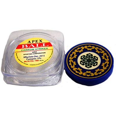 Mikado Pro Apex Carrom Board Striker & case Mikado Pro Apex Carrom Board Striker & case