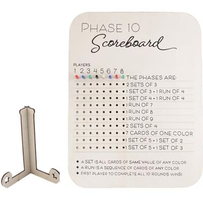Snorvixre Wood Phase 10 Scoreboard Scoring Board Portable Travel Board Game Wood Phase 10 Score Board For Party Family Adults Snorvixre Wood Phase 10 Scoreboard Scoring Board Portable Travel Board Game Wood Phase 10 Score Board For Party Family Adults