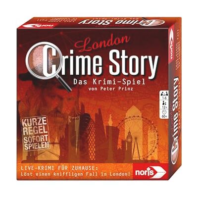 noris 606201970 Crime Story London Crime Game for Adults and Children from 12 Years Detective Card Game on the Theme London for 1 to 6 Players noris 606201970 Crime Story London Crime Game for Adults and Children from 12 Years Detective Card Game on the Theme London for 1 to 6 Players