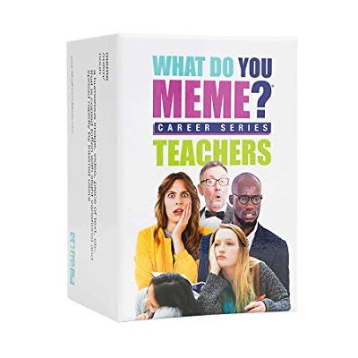 WHAT DO YOU MEME? Teacher's Edition The Hilarious Party Game for Teachers,Blue WHAT DO YOU MEME? Teacher's Edition The Hilarious Party Game for Teachers,Blue