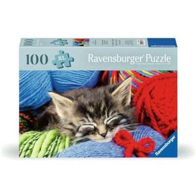 Ravensburger Feel Well & Puzzle & Board Wool Cat, 100 piece for Adults and Kids Age 9 Years Up Ravensburger Feel Well & Puzzle & Board Wool Cat, 100 piece for Adults and Kids Age 9 Years Up