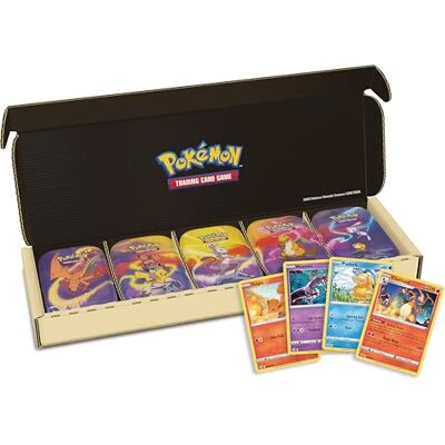 Pokémon TCG: Kanto Power Mini Tin 5-Pack Bundle (10 Booster Packs, 5 Coins, 5 Art Cards) Pokémon TCG: Kanto Power Mini Tin 5-Pack Bundle (10 Booster Packs, 5 Coins, 5 Art Cards)