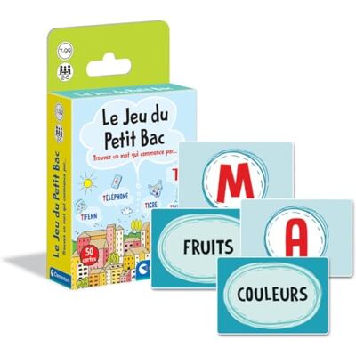 Clementoni Le Jeu du Petit Bac – Quick and Educational Card Game for Children 7 Years+ Vocabulary Development Language Activity Family & School Compact Portable Format Clementoni Le Jeu du Petit Bac – Quick and Educational Card Game for Children 7 Years+ Vocabulary Development Language Activity Family & School Compact Portable Format