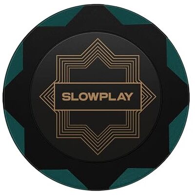 SLOWPLAY Nash Clay Poker Chips, 14g&40mm, for Texas Hold'em, 50 pcs Heavyweight clay composite; double-injection with iron core; timeless elegance; Art-Deco style; stacks&shuffles cleanly SLOWPLAY Nash Clay Poker Chips, 14g&40mm, for Texas Hold'em, 50 pcs Heavyweight clay composite; double-injection with iron core; timeless elegance; Art-Deco style; stacks&shuffles cleanly