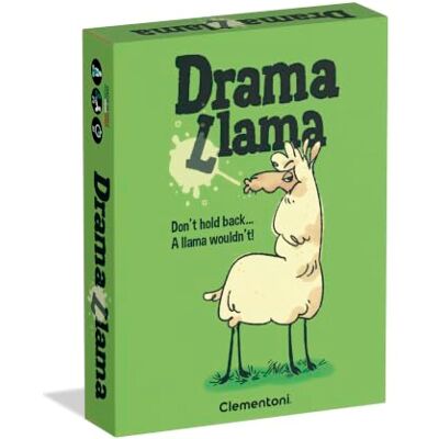 Clementoni Drama Lama Party Game, Hilarious Card Game for Groups with Action Cards & Irreverent Illustrations, Ages 10+, Made in Italy, English Version, 75186 Clementoni Drama Lama Party Game, Hilarious Card Game for Groups with Action Cards & Irreverent Illustrations, Ages 10+, Made in Italy, English Version, 75186