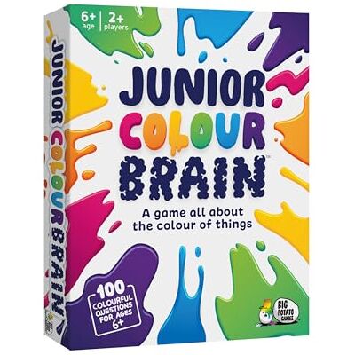 Big Potato Junior Colourbrain – Colour Quiz Card Game for Kids & Adults Smaller box edition, easy family party card game, fun for kids & adults, quick to learn, great for game night & gifting Big Potato Junior Colourbrain – Colour Quiz Card Game for Kids & Adults Smaller box edition, easy family party card game, fun for kids & adults, quick to learn, great for game night & gifting