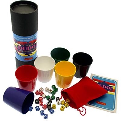 Brimtoy Dudo Peruvian Dice Game, The Original Liar's Dice Game from Peru 6 Player Family Dice Game, Age 14+, for 2-6 Players Brimtoy Dudo Peruvian Dice Game, The Original Liar's Dice Game from Peru 6 Player Family Dice Game, Age 14+, for 2-6 Players