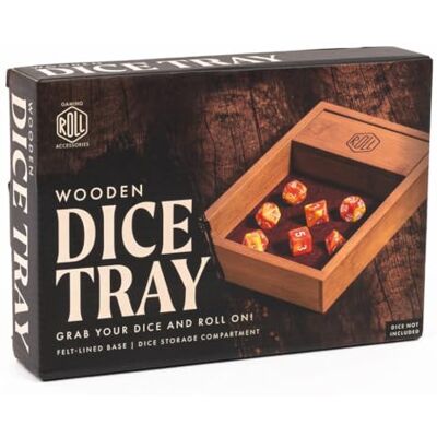 Professor PUZZLE Roll Accessories Bamboo Dice Tray Red Professor PUZZLE Roll Accessories Bamboo Dice Tray Red