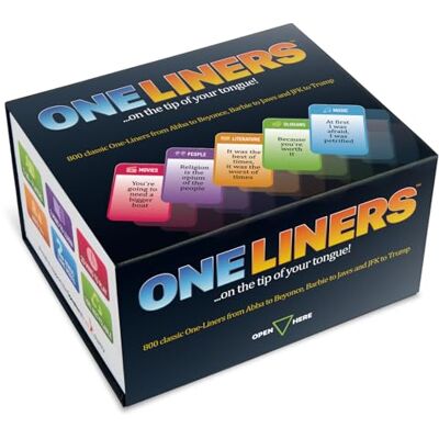 Gamesium Games Gamesium One Liners: Quick Thinking Word Game For Adults The Ultimate Pop Culture Game 800 Classic One-Liners in Movies, Music & More For 2+ Players, Ages 14+ Gamesium Games Gamesium One Liners: Quick Thinking Word Game For Adults The Ultimate Pop Culture Game 800 Classic One-Liners in Movies, Music & More For 2+ Players, Ages 14+