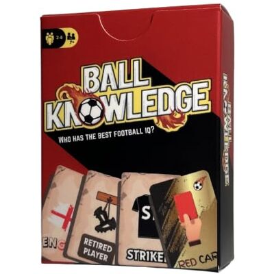 Ball Knowledge , The Ultimate Test of Football IQ, Football Trivia Card Game for Kids and Adults, Fast-Paced Card Game for Games Night, 2–8 Players, Ages 7+ Ball Knowledge , The Ultimate Test of Football IQ, Football Trivia Card Game for Kids and Adults, Fast-Paced Card Game for Games Night, 2–8 Players, Ages 7+
