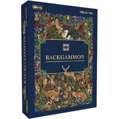 Gibsons The Art File Backgammon Set – Luxury Wooden Board Game with Woodland Design – 2 Players, Ages 6+ – Classic Strategy Game with Dice & Checkers – Premium British Gift Gibsons The Art File Backgammon Set – Luxury Wooden Board Game with Woodland Design – 2 Players, Ages 6+ – Classic Strategy Game with Dice & Checkers – Premium British Gift