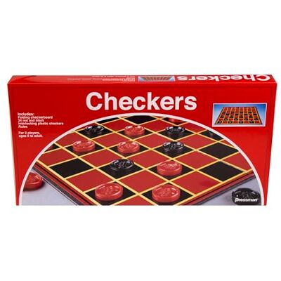 Pressman : Classic Checkers Set Traditional Board Games for Kids and Adults For 2 Players Ages 6+ Pressman : Classic Checkers Set Traditional Board Games for Kids and Adults For 2 Players Ages 6+