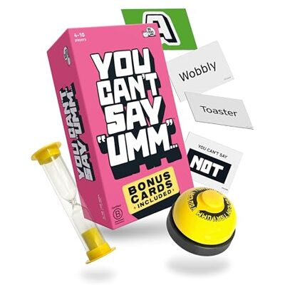 Big Potato You Can't Say UMM – Fast-Paced Word Game, 2-20+ Players Describe word cards without saying umm, bonus content included, learn in 60 seconds, great for family game night & gifting Big Potato You Can't Say UMM – Fast-Paced Word Game, 2-20+ Players Describe word cards without saying umm, bonus content included, learn in 60 seconds, great for family game night & gifting