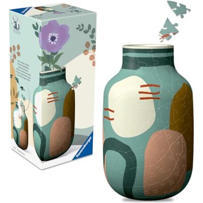 Ravensburger 3D Puzzle Vase Organic Sage Ages 10+, 162 Pieces No Glue Required, Creative Craft Construction Kits for Kids & Adults Ravensburger 3D Puzzle Vase Organic Sage Ages 10+, 162 Pieces No Glue Required, Creative Craft Construction Kits for Kids & Adults