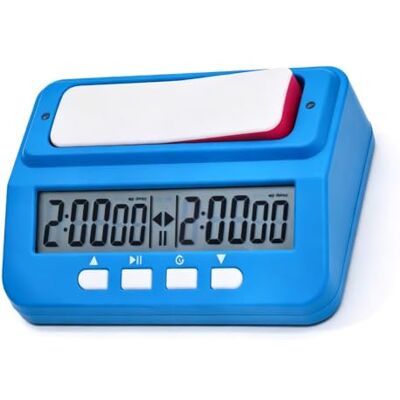 Kfwfuaee Tabletop Game Timer for Chess Players Go Practice, Multi Format Time Control, LCD Display, Easy Button Setup, Digital Board Clock with Memory Access, Kfwfuaee Tabletop Game Timer for Chess Players Go Practice, Multi Format Time Control, LCD Display, Easy Button Setup, Digital Board Clock with Memory Access,