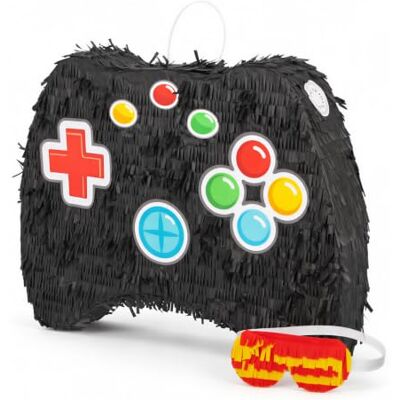 Fax Potato Game Controller Pinata with Blindfold (W53 x D9 x H36cm) Fill Your Own Kids Large Party Supplies Themed Birthday Accessory Fun Decoration Pinata for Kids Parties & Games Fax Potato Game Controller Pinata with Blindfold (W53 x D9 x H36cm) Fill Your Own Kids Large Party Supplies Themed Birthday Accessory Fun Decoration Pinata for Kids Parties & Games