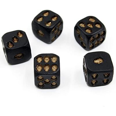 FHEDE 15Pcs Six-Sided Skull Dice,Grinning Skull Deluxe Devil Poker Dice,Halloween Party Dice Tower (15Pcs) FHEDE 15Pcs Six-Sided Skull Dice,Grinning Skull Deluxe Devil Poker Dice,Halloween Party Dice Tower (15Pcs)