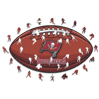 ICONIC Puzzles Tampa Bay Buccaneers - Football with Logo - Wood Puzzle S - Puzzle ICONIC Puzzles Tampa Bay Buccaneers - Football with Logo - Wood Puzzle S - Puzzle